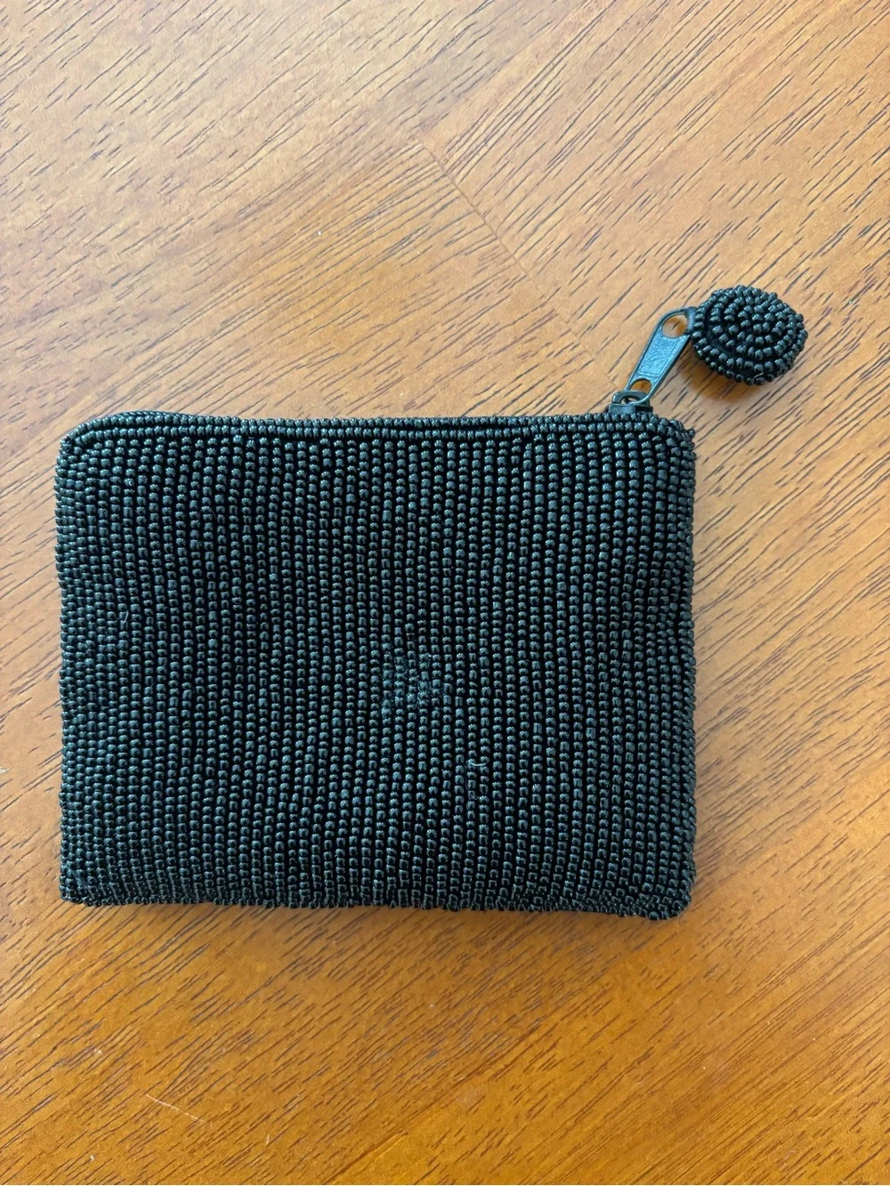 Beaded Black Cocktail Clutch Wallet with Martini Design